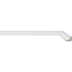 Leader 2.4m White Gloss Wrapped Half Round Moulding Moulding (120116)