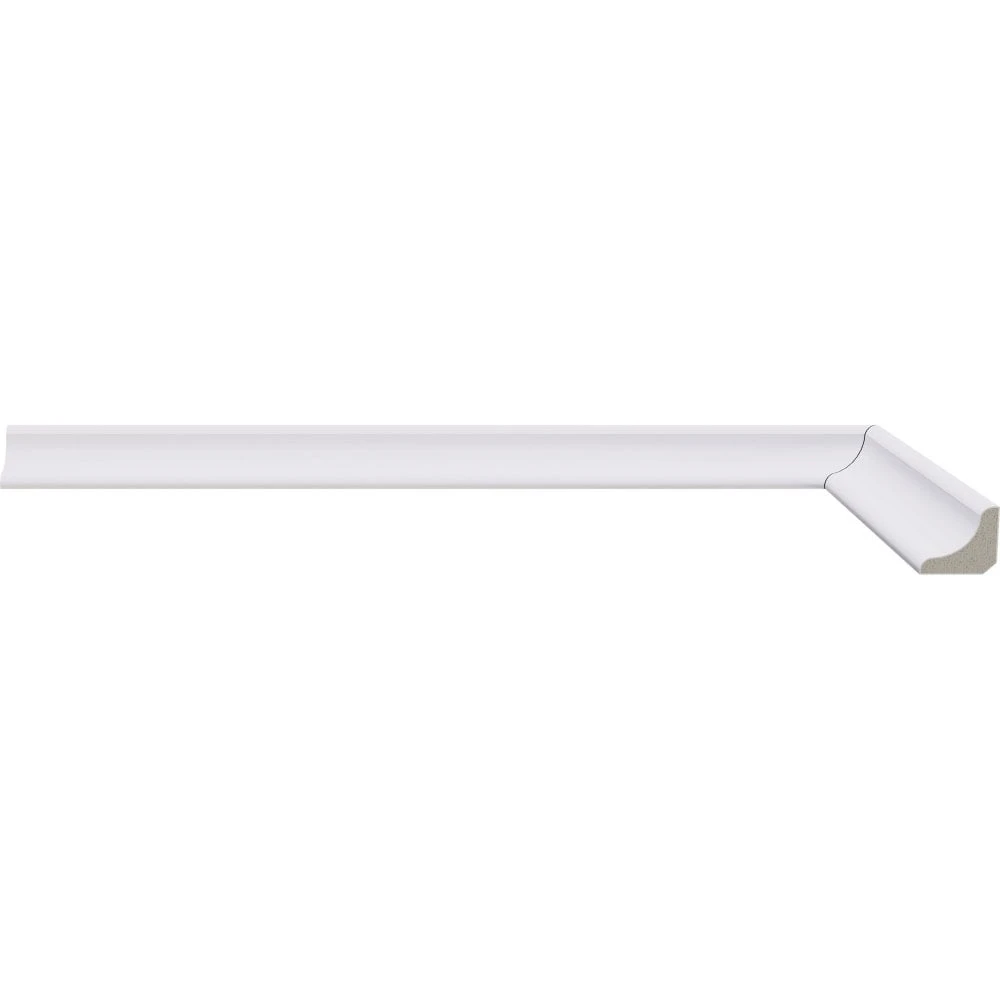 Leader 2.4m White Gloss Wrapped Half Round Moulding Moulding (120116) 3 Leader 2.4m White Gloss Wrapped Half Round Moulding Moulding (120116)