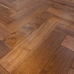 Liberty Floors American Black Walnut - Herringbone Parquet 14mm Engineered Real Wood Flooring (219505) -Floor Shop american black walnut herringbone parquet 14mm engineered real wood flooring 219505 p85876 196396 image