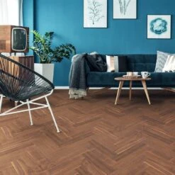 Liberty Floors American Black Walnut - Herringbone Parquet 14mm Engineered Real Wood Flooring (219505) -Floor Shop american black walnut herringbone parquet 14mm engineered real wood flooring 219505 p85876 207317 image