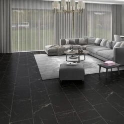 Liberty Floors Black Marble - Lifestyle Plus 5mm Rigid Core Vinyl Flooring (314667)