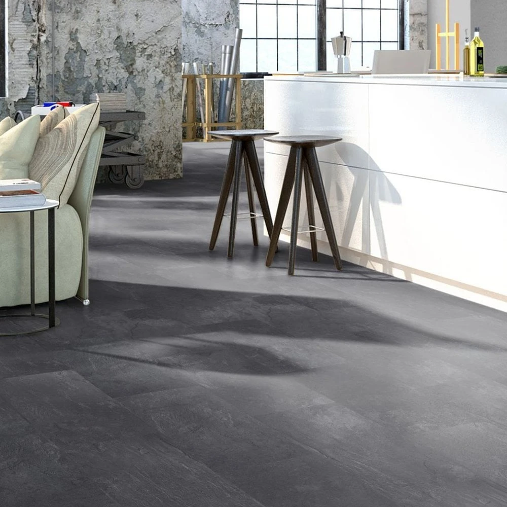 Liberty Floors Black Slate - Universo 8mm Laminate Flooring (263456) 3 Liberty Floors Black Slate - Universo 8mm Laminate Flooring (263456)