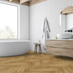 Liberty Floors Caramel Oak - Manor Herringbone Parquet 14mm Engineered Real Wood Flooring (249869) -Floor Shop caramel oak manor herringbone parquet 14mm engineered real wood flooring 249869 p108536 235972 image
