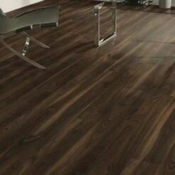 Krono Original Dark Walnut - Eurohome Vario+ 12mm Laminate Flooring (119256) -Floor Shop dark walnut eurohome vario 12mm laminate flooring 119256 p36277 126147 image