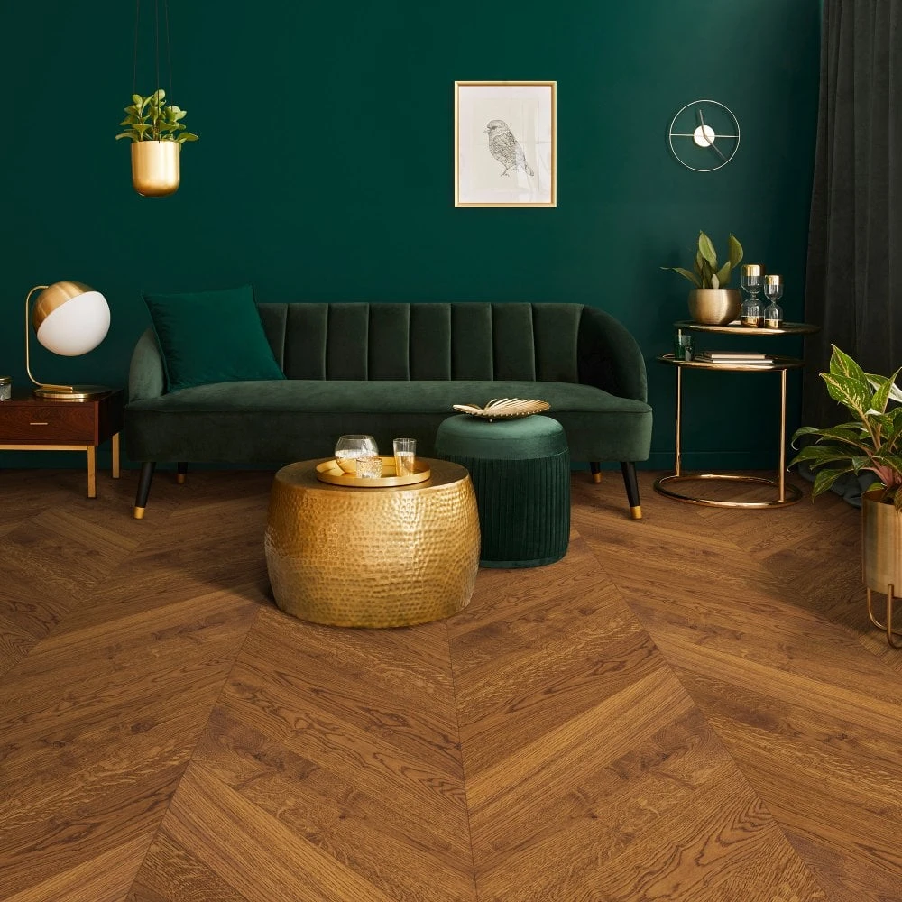 Liberty Floors Honey Oak - Chevron 15mm Engineered Real Wood Flooring (249206) 3 Liberty Floors Honey Oak - Chevron 15mm Engineered Real Wood Flooring (249206)