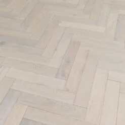 Liberty Floors Ivory White Oak - Herringbone Parquet 14mm Engineered Real Wood Flooring (219387) -Floor Shop ivory white oak herringbone parquet 14mm engineered real wood flooring 219387 p85835 201397 image