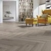 Kronotex Oak Silver - Herringbone 8mm Laminate Flooring (222940) -Floor Shop oak silver herringbone 8mm laminate flooring 222940 p89187 204903 image