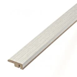 Leader Off-White Laminate End Profile Door Bar (1m)