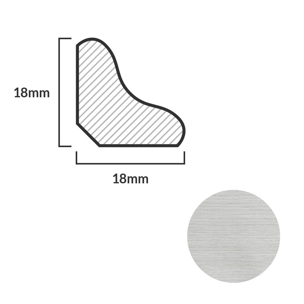 Leader Off-White Laminate Scotia Beading (2.4m) 4 Leader Off-White Laminate Scotia Beading (2.4m) - Image 2