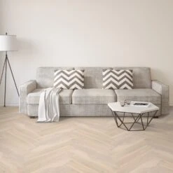 Liberty Floors Pearl White Oak - Manor Herringbone Parquet 14mm Engineered Real Wood Flooring (249872) -Floor Shop pearl white oak manor herringbone parquet 14mm engineered real wood flooring 249872 p108539 236064 image