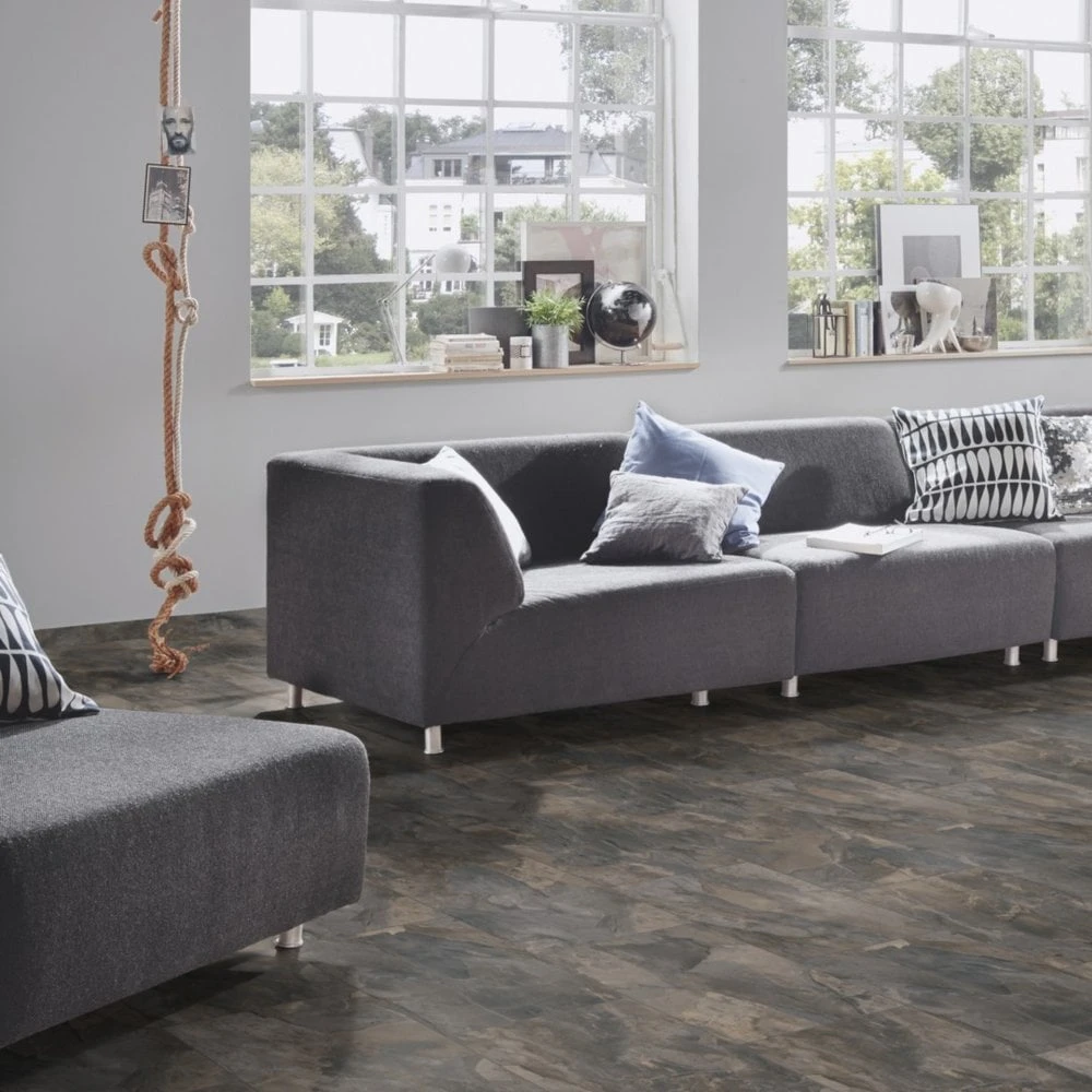 Krono Original Pewter Slate - Impressions 8mm Laminate Flooring (219266) 5 Krono Original Pewter Slate - Impressions 8mm Laminate Flooring (219266) - Image 3