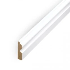 Leader White Torus Laminate Skirting Board (2.4m)